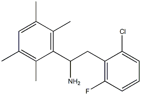 2-(2-chloro-6-fluorophenyl)-1-(2,3,5,6-tetramethylphenyl)ethan-1-amine Structure