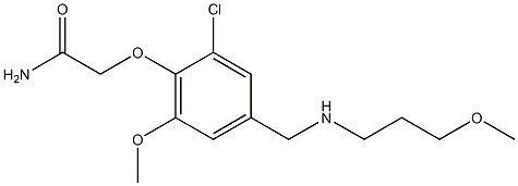 2-(2-chloro-6-methoxy-4-{[(3-methoxypropyl)amino]methyl}phenoxy)acetamide|