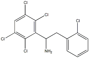 2-(2-chlorophenyl)-1-(2,3,5,6-tetrachlorophenyl)ethan-1-amine 结构式