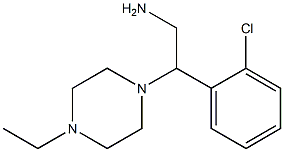 2-(2-chlorophenyl)-2-(4-ethylpiperazin-1-yl)ethanamine Structure