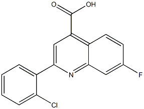 2-(2-chlorophenyl)-7-fluoroquinoline-4-carboxylic acid Structure