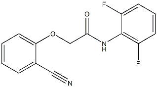 2-(2-cyanophenoxy)-N-(2,6-difluorophenyl)acetamide 结构式