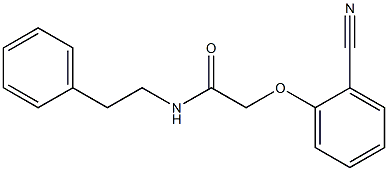 2-(2-cyanophenoxy)-N-(2-phenylethyl)acetamide 结构式