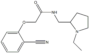 2-(2-cyanophenoxy)-N-[(1-ethylpyrrolidin-2-yl)methyl]acetamide 结构式