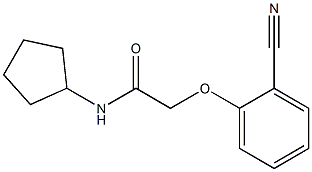 2-(2-cyanophenoxy)-N-cyclopentylacetamide,,结构式