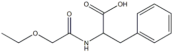 2-(2-ethoxyacetamido)-3-phenylpropanoic acid 化学構造式