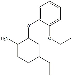 2-(2-ethoxyphenoxy)-4-ethylcyclohexanamine,,结构式