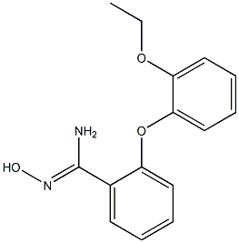 2-(2-ethoxyphenoxy)-N'-hydroxybenzene-1-carboximidamide Structure