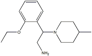 2-(2-ethoxyphenyl)-2-(4-methylpiperidin-1-yl)ethanamine 化学構造式
