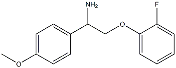 2-(2-fluorophenoxy)-1-(4-methoxyphenyl)ethanamine Structure