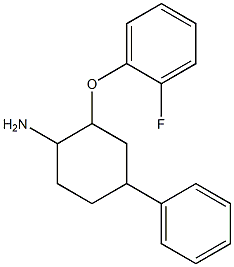 2-(2-fluorophenoxy)-4-phenylcyclohexan-1-amine Struktur