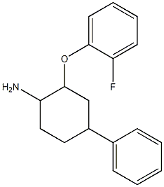 2-(2-fluorophenoxy)-4-phenylcyclohexan-1-amine 化学構造式