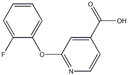 2-(2-fluorophenoxy)pyridine-4-carboxylic acid 化学構造式