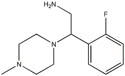 2-(2-fluorophenyl)-2-(4-methylpiperazin-1-yl)ethan-1-amine Struktur