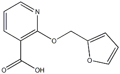 2-(2-furylmethoxy)nicotinic acid Structure