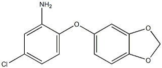 2-(2H-1,3-benzodioxol-5-yloxy)-5-chloroaniline 化学構造式