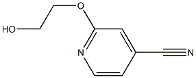 2-(2-hydroxyethoxy)pyridine-4-carbonitrile,,结构式