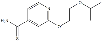 2-(2-isopropoxyethoxy)pyridine-4-carbothioamide 结构式