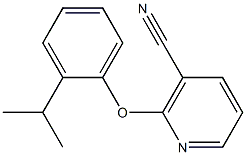 2-(2-isopropylphenoxy)nicotinonitrile 结构式