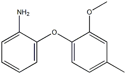 2-(2-methoxy-4-methylphenoxy)aniline Struktur
