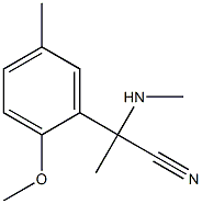  2-(2-methoxy-5-methylphenyl)-2-(methylamino)propanenitrile