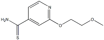 2-(2-methoxyethoxy)pyridine-4-carbothioamide Struktur