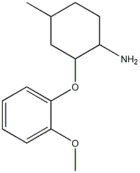 2-(2-methoxyphenoxy)-4-methylcyclohexanamine Struktur