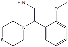 2-(2-methoxyphenyl)-2-(thiomorpholin-4-yl)ethan-1-amine Struktur