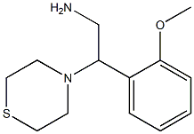 2-(2-methoxyphenyl)-2-(thiomorpholin-4-yl)ethan-1-amine 结构式