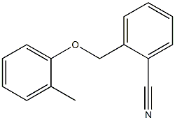 2-(2-methylphenoxymethyl)benzonitrile,,结构式
