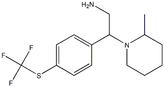 2-(2-methylpiperidin-1-yl)-2-{4-[(trifluoromethyl)sulfanyl]phenyl}ethan-1-amine Struktur