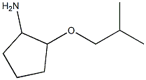 2-(2-methylpropoxy)cyclopentan-1-amine,,结构式
