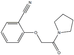 2-(2-oxo-2-pyrrolidin-1-ylethoxy)benzonitrile 结构式