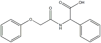 2-(2-phenoxyacetamido)-2-phenylacetic acid Structure