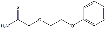 2-(2-phenoxyethoxy)ethanethioamide Structure