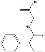 2-(2-phenylbutanamido)acetic acid Struktur