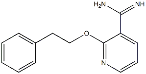 2-(2-phenylethoxy)pyridine-3-carboximidamide,,结构式