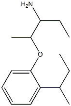 2-(2-sec-butylphenoxy)-1-ethylpropylamine Structure