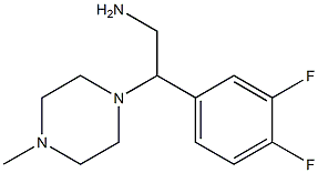 2-(3,4-difluorophenyl)-2-(4-methylpiperazin-1-yl)ethanamine Structure