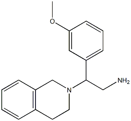 2-(3,4-dihydroisoquinolin-2(1H)-yl)-2-(3-methoxyphenyl)ethanamine Struktur