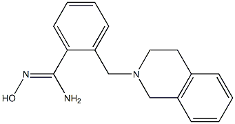 2-(3,4-dihydroisoquinolin-2(1H)-ylmethyl)-N'-hydroxybenzenecarboximidamide Structure