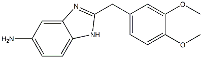 2-(3,4-dimethoxybenzyl)-1H-benzimidazol-5-amine 化学構造式