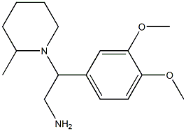 2-(3,4-dimethoxyphenyl)-2-(2-methylpiperidin-1-yl)ethanamine 化学構造式