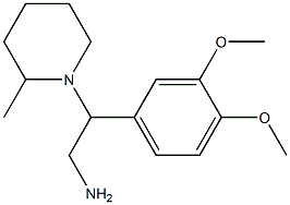 2-(3,4-dimethoxyphenyl)-2-(2-methylpiperidin-1-yl)ethanamine Structure