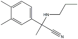 2-(3,4-dimethylphenyl)-2-(propylamino)propanenitrile|