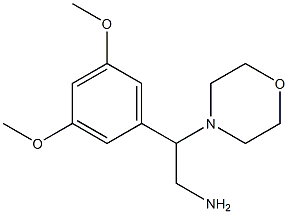 2-(3,5-dimethoxyphenyl)-2-(morpholin-4-yl)ethan-1-amine 结构式