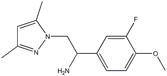 2-(3,5-dimethyl-1H-pyrazol-1-yl)-1-(3-fluoro-4-methoxyphenyl)ethan-1-amine