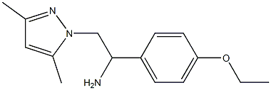 2-(3,5-dimethyl-1H-pyrazol-1-yl)-1-(4-ethoxyphenyl)ethanamine 化学構造式