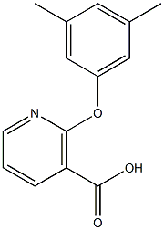 2-(3,5-dimethylphenoxy)nicotinic acid 化学構造式