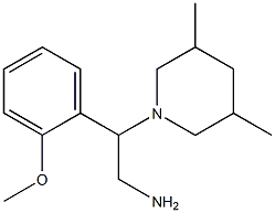 2-(3,5-dimethylpiperidin-1-yl)-2-(2-methoxyphenyl)ethanamine 结构式